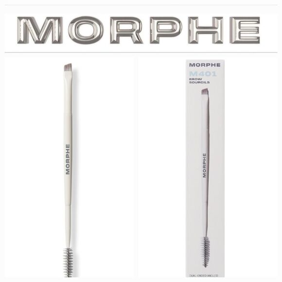 Morphe Dual-Ended Angeled Brow Brush & Spoolie - Picture 1 of 9